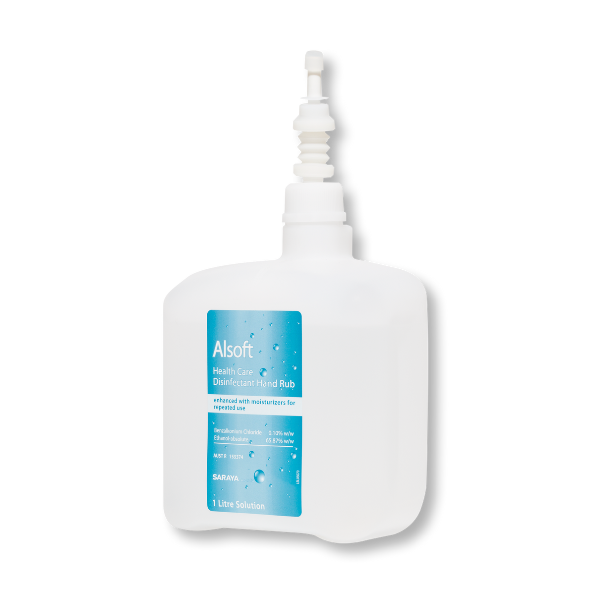 Alsoft Health Care Disinfectant Spray Hand Rub 72% v/v TGA approved 1L